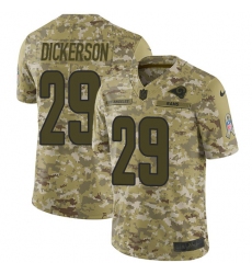 Youth Nike Los Angeles Rams #29 Eric Dickerson Limited Camo 2018 Salute to Service NFL Jersey