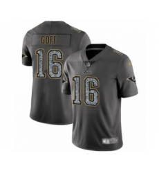 Men's Los Angeles Rams #16 Jared Goff Limited Gray Static Fashion Limited Football Jersey
