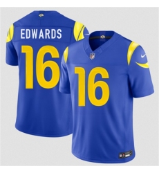 Men's Los Angeles Rams #16 Tru Edwards Royal 2026 F.U.S.E. Vapor Limited Football Stitched Jersey