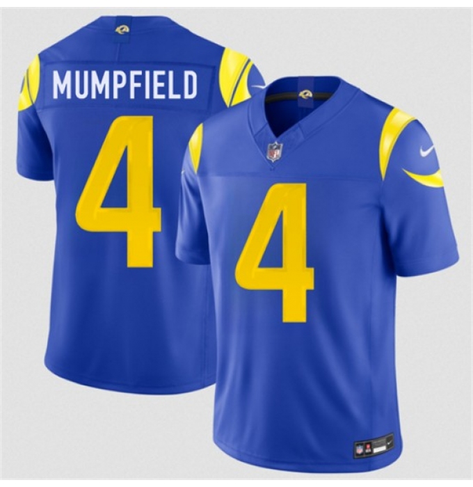 Men's Los Angeles Rams #4 Konata Mumpfield Royal 2026 F.U.S.E. Vapor Limited Football Stitched Jersey