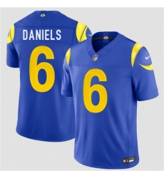 Men's Los Angeles Rams #6 CJ Daniels Royal 2026 Draft F.U.S.E. Vapor Limited Football Stitched Jersey