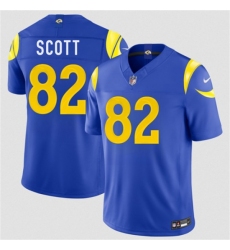 Men's Los Angeles Rams #82 Tyler Scott Royal 2026 F.U.S.E. Vapor Limited Football Stitched Jersey