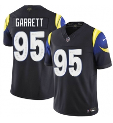 Men's Los Angeles Rams #95 Myles Garrett Black 2025 F.U.S.E. “Rivalries” Vapor Limited Football Stitched Jersey