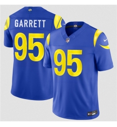 Men's Los Angeles Rams #95 Myles Garrett Royal 2026 Draft F.U.S.E. Vapor Limited Football Stitched Jersey