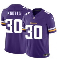 Men's Minnesota Vikings #30 Shaleak Knotts Purple 2026 Draft F.U.S.E. Vapor Untouchable Limited Football Stitched Jersey
