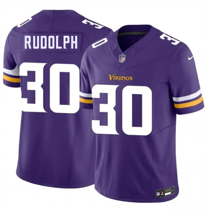 Men's Minnesota Vikings #30 Trayvon Rudolph Purple 2026 F.U.S.E. Vapor Untouchable Limited Football Stitched Jersey