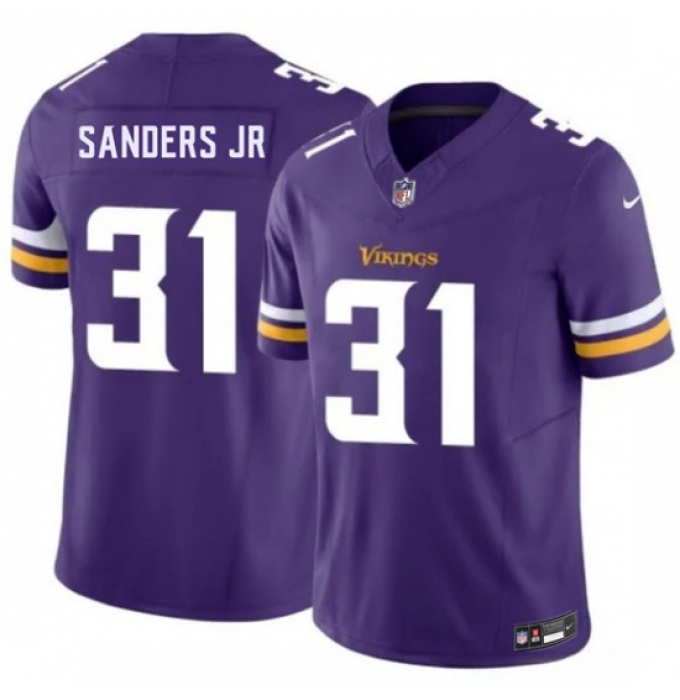 Men's Minnesota Vikings #31 Marcus Sanders Jr Purple 2026 Draft F.U.S.E. Vapor Untouchable Limited Football Stitched Jersey