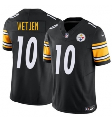 Men's Pittsburgh Steelers #10 Kaden Wetjen Black 2026 Draft F.U.S.E. Vapor Limited Football Stitched Jersey