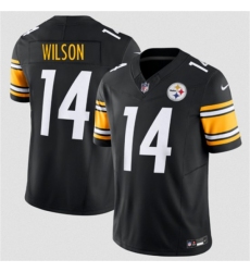 Men's Pittsburgh Steelers #14 Roman Wilson Black 2026 F.U.S.E. Vapor Limited Football Stitched Jersey
