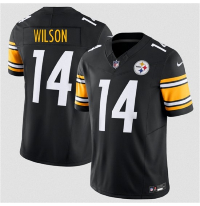 Men's Pittsburgh Steelers #14 Roman Wilson Black 2026 F.U.S.E. Vapor Limited Football Stitched Jersey