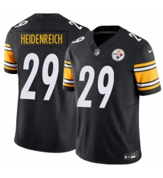 Men's Pittsburgh Steelers #29 Eli Heidenreich Black 2026 Draft F.U.S.E. Vapor Limited Football Stitched Jersey