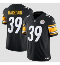 Men's Pittsburgh Steelers #39 Malik Harrison Black 2026 F.U.S.E. Vapor Limited Football Stitched Jersey