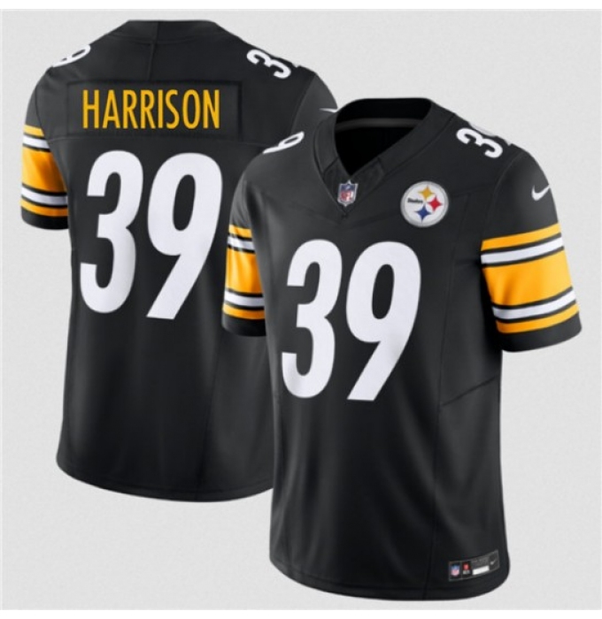 Men's Pittsburgh Steelers #39 Malik Harrison Black 2026 F.U.S.E. Vapor Limited Football Stitched Jersey