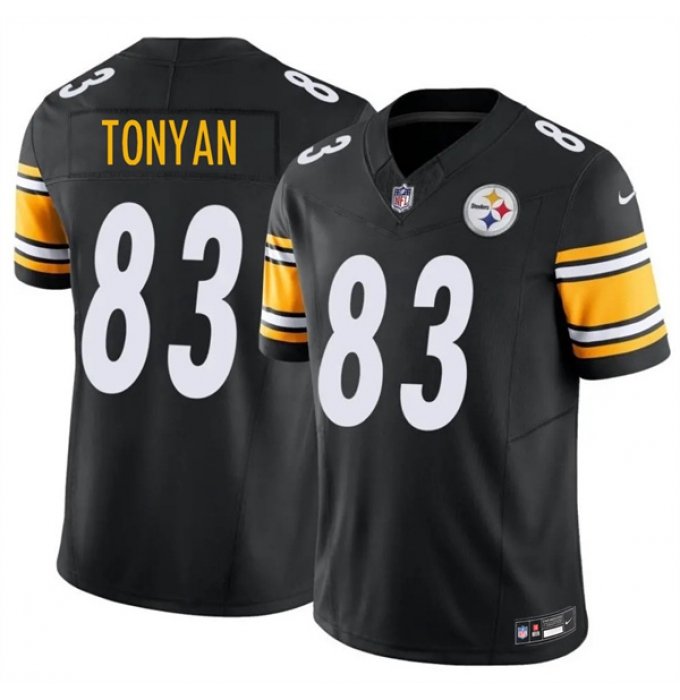 Men's Pittsburgh Steelers #83 Robert Tonyan Black 2026 F.U.S.E. Vapor Limited Football Stitched Jersey