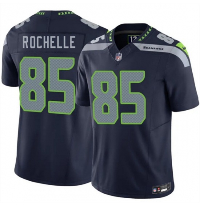 Men's Seattle Seahawks #85 Rashad Rochelle Navy 2026 Draft F.U.S.E. Vapor Untouchable Limited Football Stitched Jersey