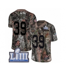 Youth Nike New England Patriots #39 Montee Ball Camo Untouchable Limited Super Bowl LIII Bound NFL Jersey