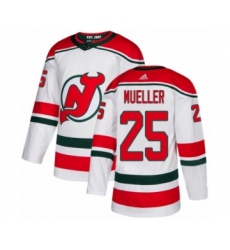 Men's Adidas New Jersey Devils #35 Cory Schneider Authentic White Alternate NHL Jersey
