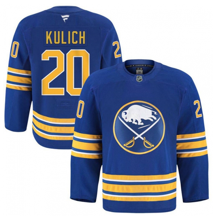 Men's Buffalo Sabres #20 Jií Kulich Blue Stitched Hockey Jersey