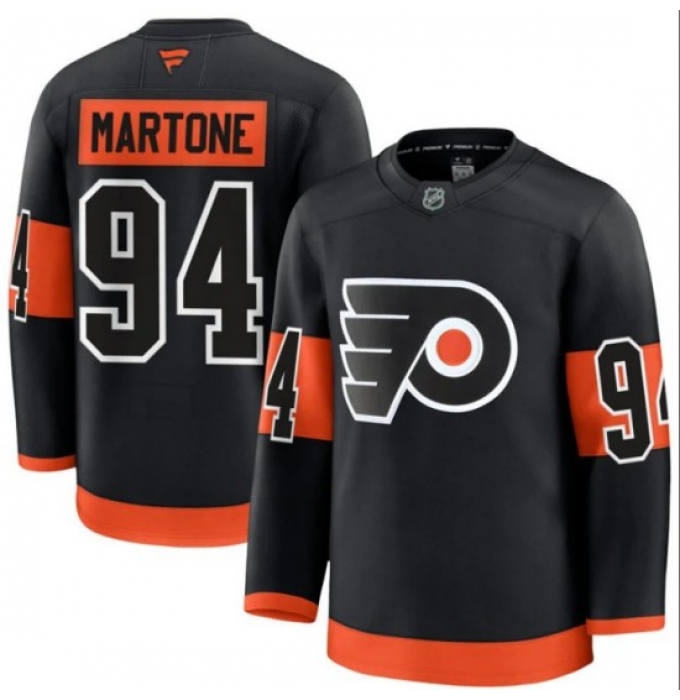 Mens Philadelphia Flyers #94 Porter Martone Fanatics Black Alternate Premium Jersey