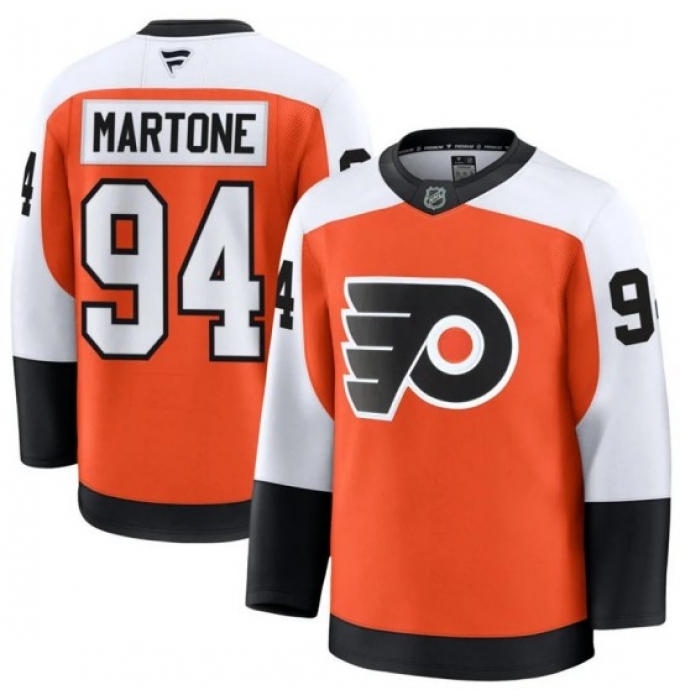 Men's Philadelphia Flyers #94 Porter Martone Orange Home stitched Hockey Jersey