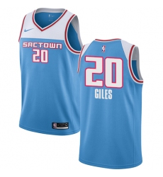 Men's Nike Sacramento Kings #20 Harry Giles Swingman Blue NBA Jersey - 2018 19 City Edition