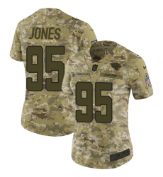 Women's Nike Jacksonville Jaguars #95 Abry Jones Limited Camo 2018 Salute to Service NFL Je