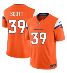 Men's Denver Broncos #39 Miles Scott Orange 2026 Draft F.U.S.E. Vapor Limited Football Stitched Jersey