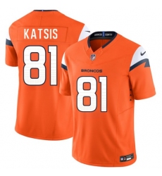 Men's Denver Broncos #81 Kolbe Katsis Orange 2026 Draft F.U.S.E. Vapor Limited Football Stitched Jersey