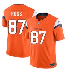 Men's Denver Broncos #87 Cam Ross Orange 2026 Draft F.U.S.E. Vapor Limited Football Stitched Jersey