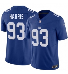 Men's New York Giants #93 Shelby Harris Blue 2026 F.U.S.E. Vapor Untouchable Limited Football Stitched Jersey