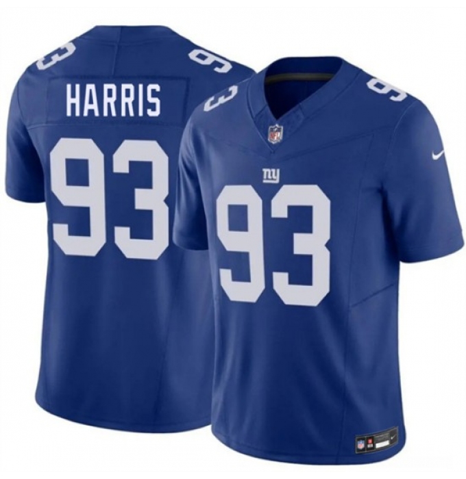 Men's New York Giants #93 Shelby Harris Blue 2026 F.U.S.E. Vapor Untouchable Limited Football Stitched Jersey