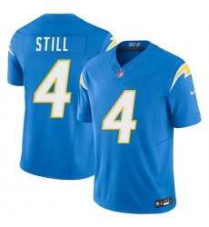 Men's Los Angeles Chargers #4 Tarheeb Still Blue 2026 F.U.S.E. Vapor Limited Football Stitched Jersey