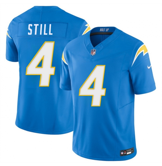 Men's Los Angeles Chargers #4 Tarheeb Still Blue 2026 F.U.S.E. Vapor Limited Football Stitched Jersey