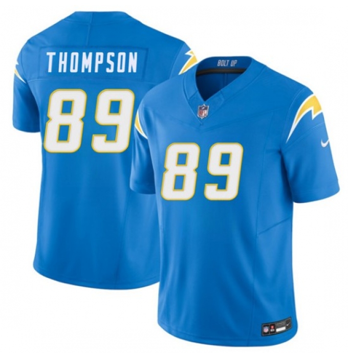 Men's Los Angeles Chargers #89 Brenen Thompson Blue 2026 F.U.S.E. Vapor Limited Football Stitched Jersey