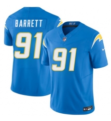 Men's Los Angeles Chargers #91 Nick Barrett Blue 2026 F.U.S.E. Vapor Limited Football Stitched Jersey