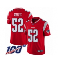 Youth New England Patriots #52 Elandon Roberts Limited Red Inverted Legend 100th Season Football Jersey