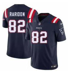 Men's New England Patriots #82 Eli Raridon Navy 2026 Draft F.U.S.E. Vapor Limited Football Stitched Jersey