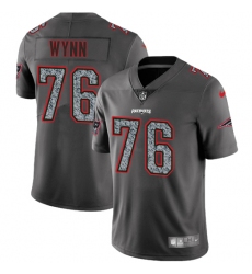 Men's Nike New England Patriots #76 Isaiah Wynn Gray Static Vapor Untouchable Limited NFL Jersey