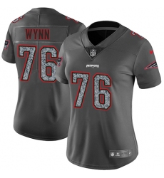 Women's Nike New England Patriots #76 Isaiah Wynn Gray Static Vapor Untouchable Limited NFL Jersey
