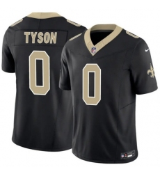 Men's New Orleans Saints #0 Jordyn Tyson Black 2026 F.U.S.E Vapor Limited Football Stitched Jersey