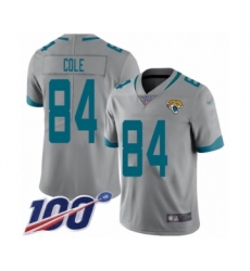 Youth Jacksonville Jaguars #84 Keelan Cole Silver Inverted Legend Limited 100th Season Football Jersey
