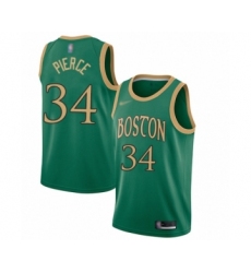 Youth Boston Celtics #34 Paul Pierce Swingman Green Basketball Jersey - 2019 20 City Edition