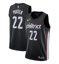 Youth Nike Washington Wizards #22 Otto Porter Swingman Black NBA Jersey - City Edition