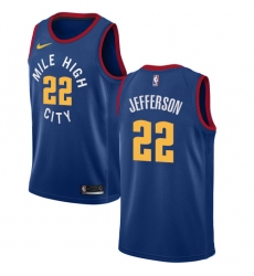 Women's Nike Denver Nuggets #22 Richard Jefferson Authentic Light Blue Alternate NBA Jersey Statement Edition
