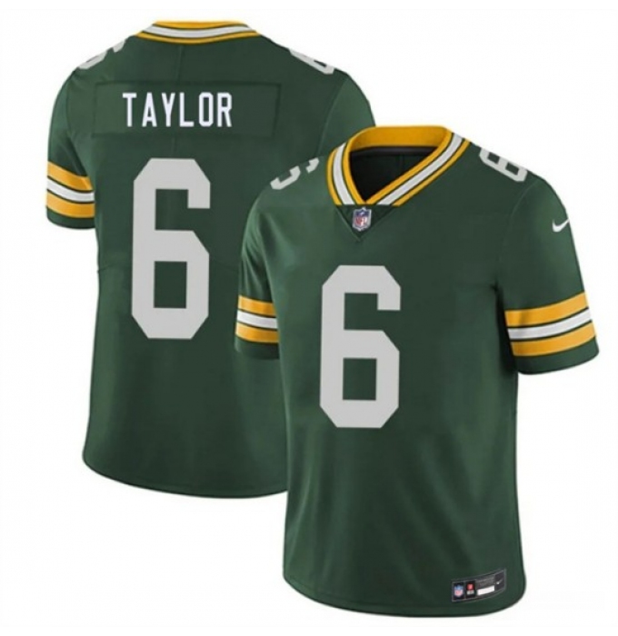 Men's Green Bay Packers #6 Tyrod Taylor Green 2026 Vapor Untouchable Limited Football Stitched Jersey