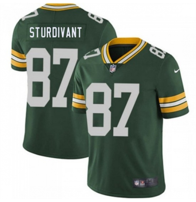Men's Green Bay Packers #87 J. Michael Sturdivant Green 2026 Draft Vapor Untouchable Limited Football Stitched Jersey