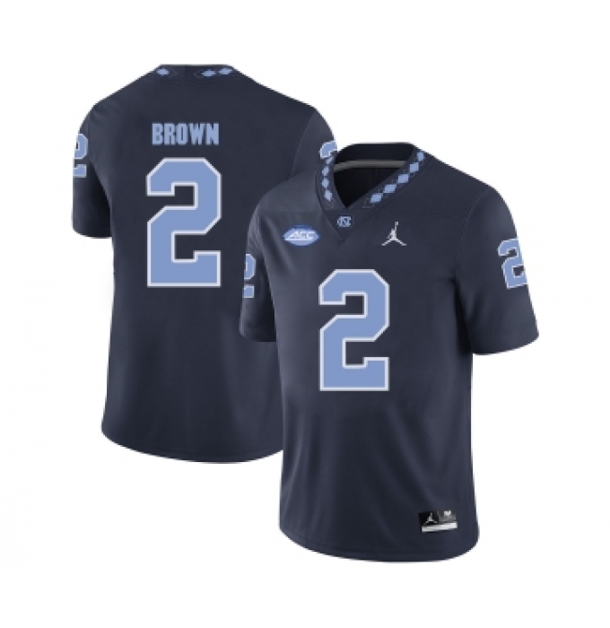 North Carolina Tar Heels 2 Larry Brown Black College Football Jersey