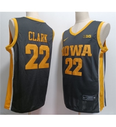 Men's Iowa Hawkeyes #22 Caitlin Clark Black Stitched Jersey