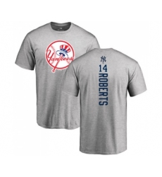 MLB Nike New York Yankees #14 Brian Roberts Ash Backer T-Shirt