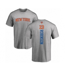 Basketball New York Knicks #23 Mitchell Robinson Ash Backer T-Shirt